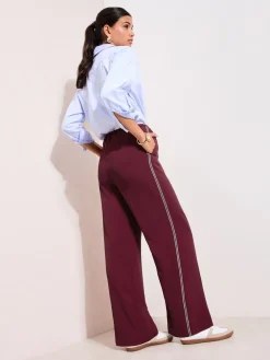 - Crochet Trim Wide Leg Trousers*Friends Like These Sale