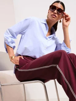 - Crochet Trim Wide Leg Trousers*Friends Like These Sale