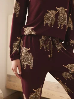 - Hamish The Highland Cow Behaaglijke Pyjama's met Lange mouwen*Next Sale