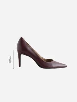 - Leren mid-court pumps*Next