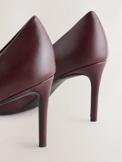 Bordeauxrood - Leren mid-court pumps*Next Clearance