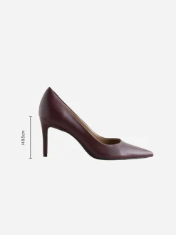 Bordeauxrood - Leren mid-court pumps*Next Clearance