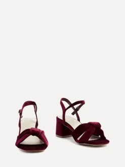 - - Charlotte sandalen met blokhak en strik aan de voorkant*Linzi Hot