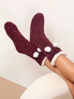 - Cosy Chenille Slipper Socks*Lipsy Outlet