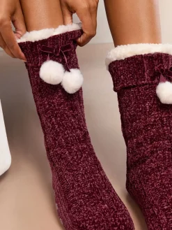 - Cosy Chenille Slipper Socks*Lipsy Outlet