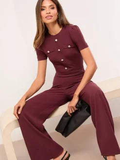 - Military Buttoned Jumpsuit*Lipsy Hot