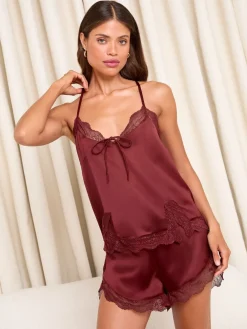 - Satijn cami en short pyjama's Set*Lipsy Hot