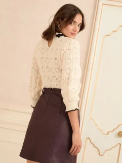 - minirok van imitatieleer*Love & Roses Discount