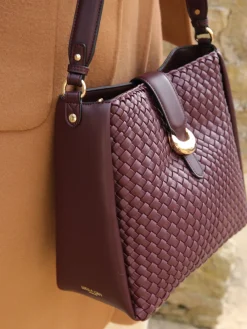 - Taupe Flora Weave Hobo Bag*Luella Grey Discount