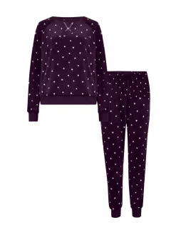- pyjamaset van zacht fleece sweatshirt en joggingbroek*Pour Moi Best