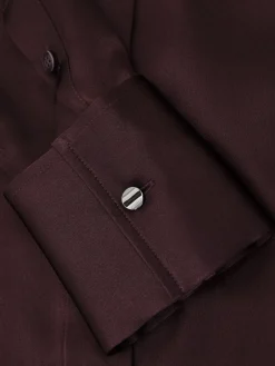 - Ameira Silk-Satin Concealed-Placket Shirt*Reiss Sale