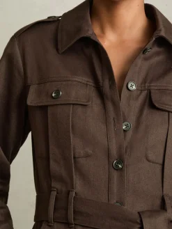 - Anais utility-jumpsuit met wijde pijpen*Reiss Hot