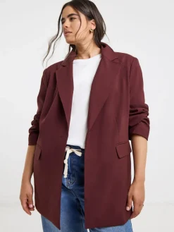 - oversized blazer met enkele rij knopen*Simply Be Clearance