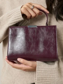 - Top Handle Tas met krokodillenmotief*Next Outlet