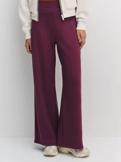 Bordeauxrood - Wide Leg Compact Trousers*Next Online