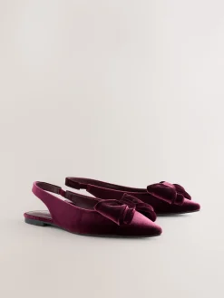 - Forever Comfort® ballerina's met strik, spitse neus en hielbandje*Next New