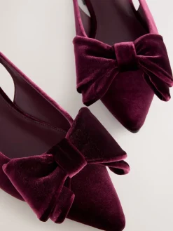 - Forever Comfort® ballerina's met strik, spitse neus en hielbandje*Next New