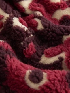 - Jacquard Teddy Borg Quarter Zip Fleece Sweatshirt*Next Best