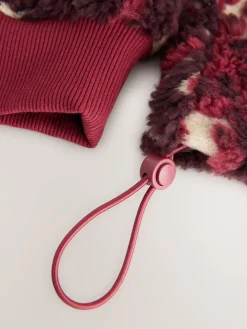 - Jacquard Teddy Borg Quarter Zip Fleece Sweatshirt*Next Best