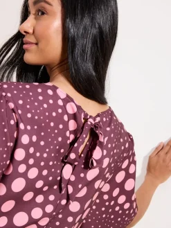 - Short Sleeve Tie Back Blouse*Friends Like These Sale