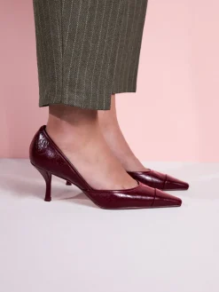 - Tabitha Simmons x Mary Grace Leather Chisel Toe Court Heels*Next New