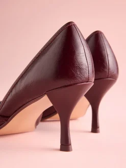 - Tabitha Simmons x Mary Grace Leather Chisel Toe Court Heels*Next New