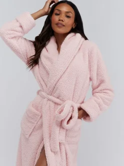 Fluffy Boucle Long Dressing Gown*Boux Avenue Clearance