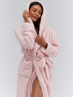 Fluffy Boucle Long Dressing Gown*Boux Avenue Clearance