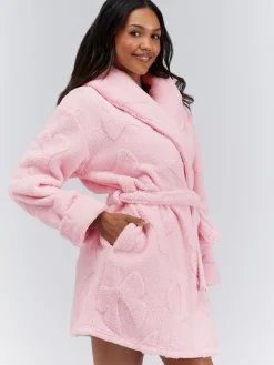 Fluffy Bow Short Dressing Gown*Boux Avenue