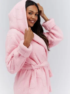 Fluffy Bow Short Dressing Gown*Boux Avenue