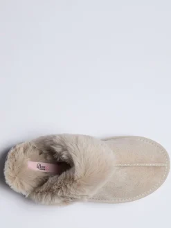 Platform Suedette Mule Slippers*Boux Avenue Clearance