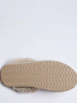 Platform Suedette Mule Slippers*Boux Avenue Clearance