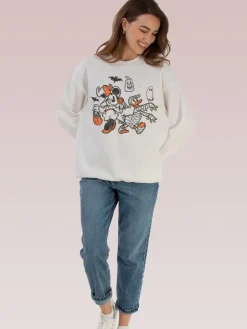 Disney Minnie Mouse Sketch Halloween Sweatshirt*Brands In Clearance
