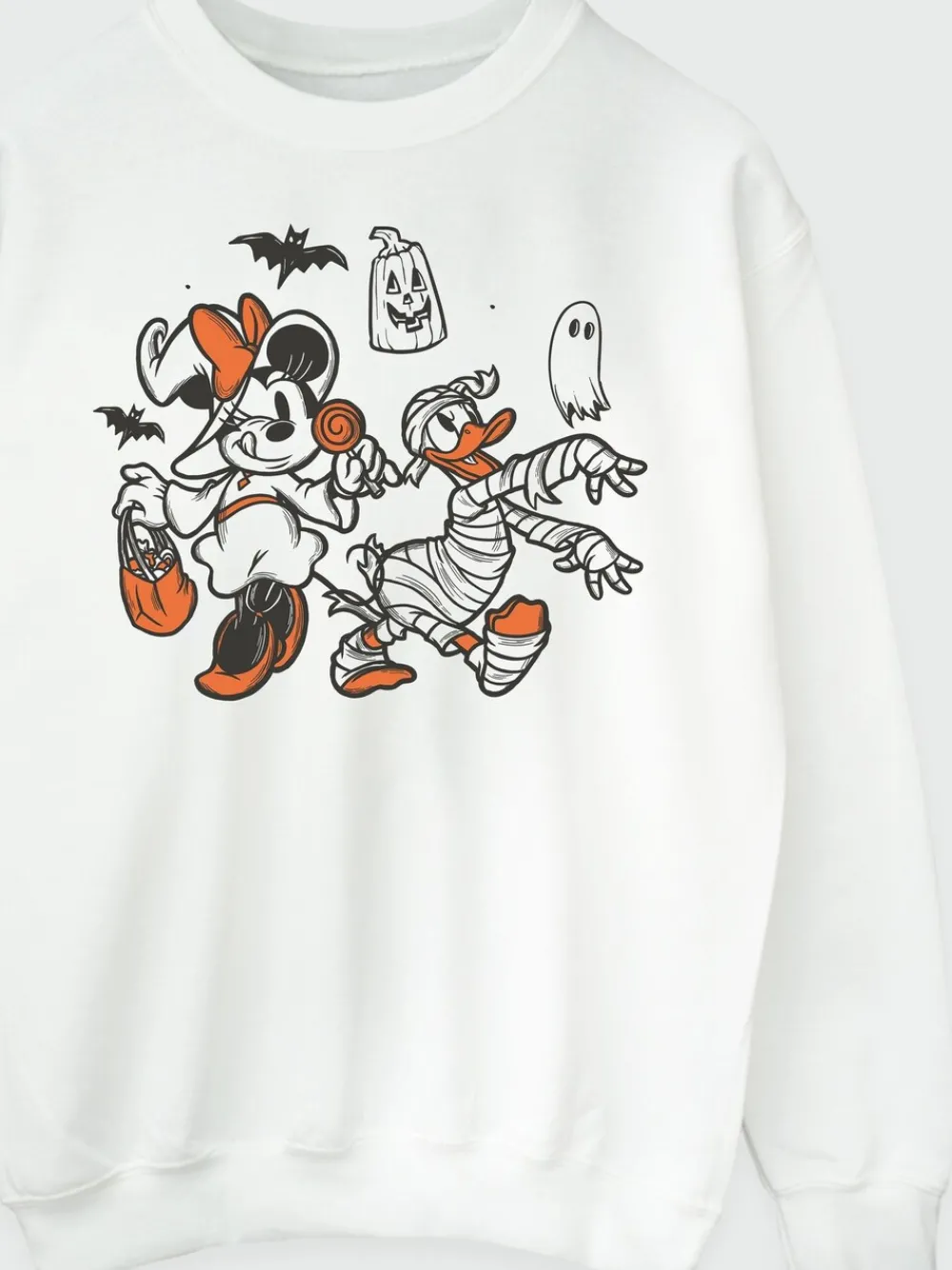 Disney Minnie Mouse Sketch Halloween Sweatshirt*Brands In Clearance