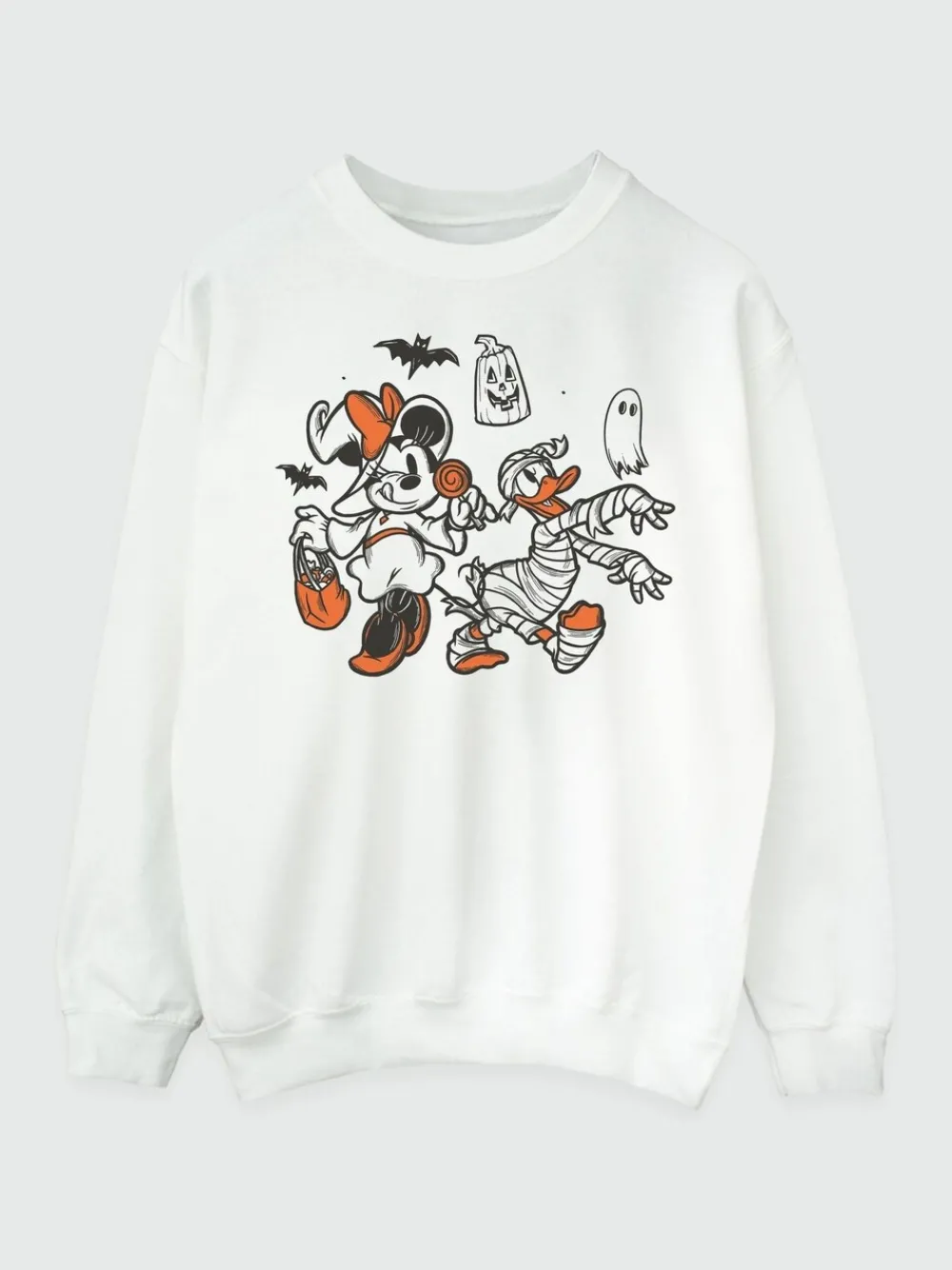 Disney Minnie Mouse Sketch Halloween Sweatshirt*Brands In Clearance