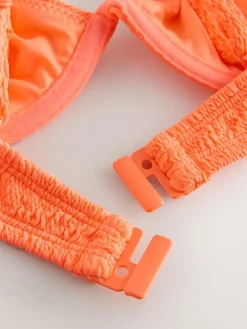 Bright Orange Crinkle - Beugelbikinitop zonder vulling*Next Hot