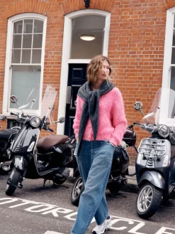 - Fuzzy Texture V-Neck Cardigan*Next Discount