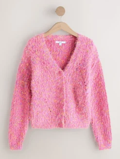 - Fuzzy Texture V-Neck Cardigan*Next Discount