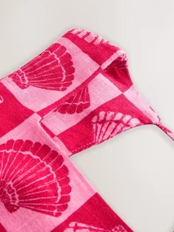 - Mini-jurk met linnen en vierkante hals*Next Discount