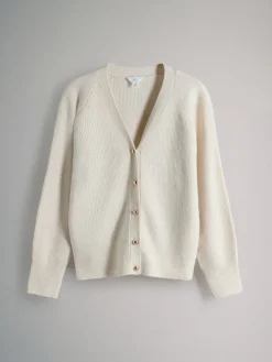 - 2 Pack Chunky Rib Knitted Cardigans With Wool*The Set Discount