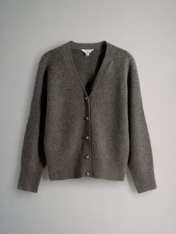 - 2 Pack Chunky Rib Knitted Cardigans With Wool*The Set Discount