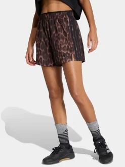- Workout Essentials Leopard Woven Shorts*adidas