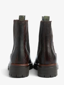 - ® Evie leren Chelsea-laars*Barbour New