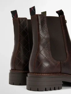 - ® Evie leren Chelsea-laars*Barbour New