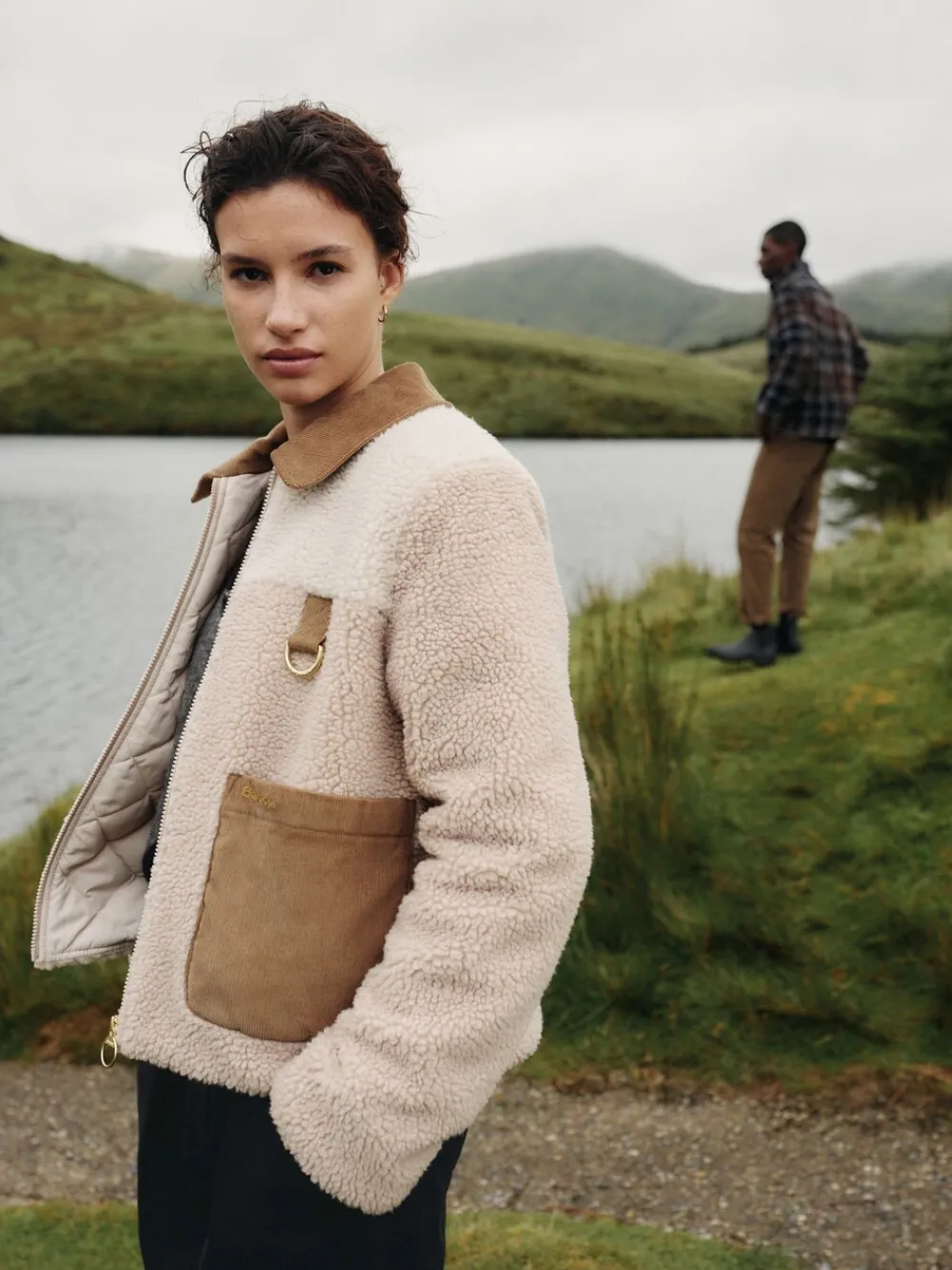 - ® Malena Fleece Jacket*Barbour New