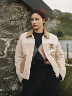 - ® Malena Fleece Jacket*Barbour New