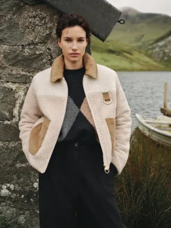 - ® Malena Fleece Jacket*Barbour New