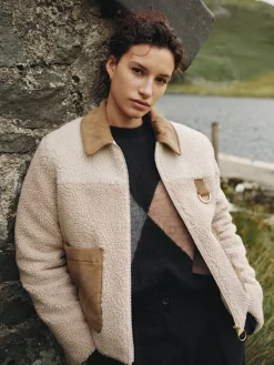 - ® Malena Fleece Jacket*Barbour New