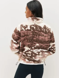 - Helvetia™ II Cropped fleece met print en halve drukknoopsluiting*Columbia Clearance