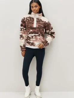 - Helvetia™ II Cropped fleece met print en halve drukknoopsluiting*Columbia Clearance